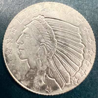 1/10 oz .999 SILVER — Golden State Mint Indian