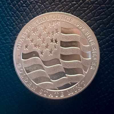 1/4 oz .999 Silver Eagle Round - Golden State Mint - additional view