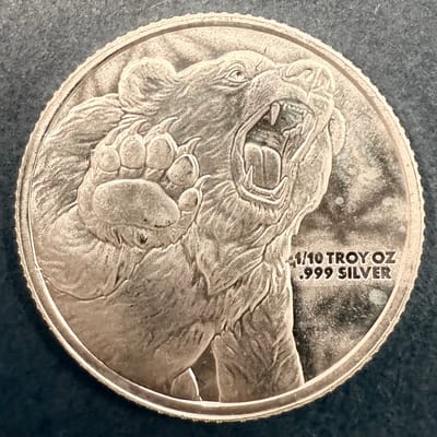  1/10 oz .999 SILVER GSM Bull and Bear
