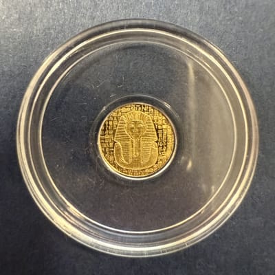 1/200 oz .9999 Gold Egyptian King Tut - MPM