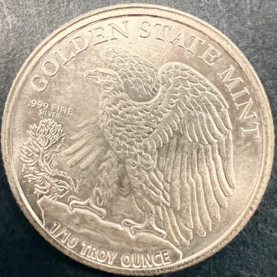 1/10 oz .999 SILVER GSM Walking Liberty - additional view