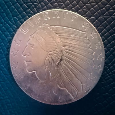 1/4 oz .999 Silver Incuse Indian - GSM Round