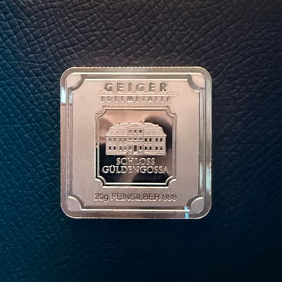 20 Gram Silver Bar - Geiger Edelmetalle .999