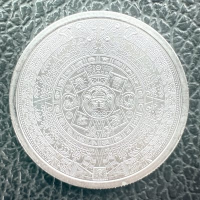 1/4 oz .999 Silver Aztec Calendar - GSM Round - additional view