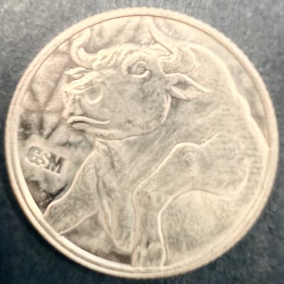  1/10 oz .999 SILVER GSM Bull and Bear - additional view