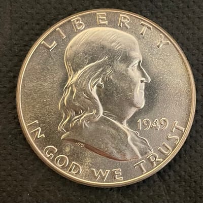 1949 Benjamin Half 50c 
