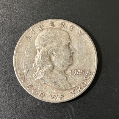 1949-S Franklin Half Silver Dollar
