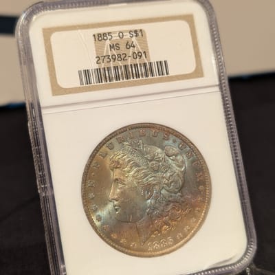 1885 O Morgan Dollar MS64 Toner! NGC  - additional view
