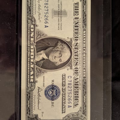 2 1957 Silver Certs consecutive SN UNC - additional view