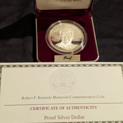 1998-S Robert F Kennedy Commemorative Proof Silver - additional view