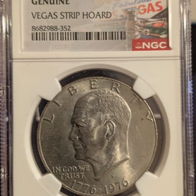 1976 Ike Dollar NGC Vegas Strip Hoard - additional view