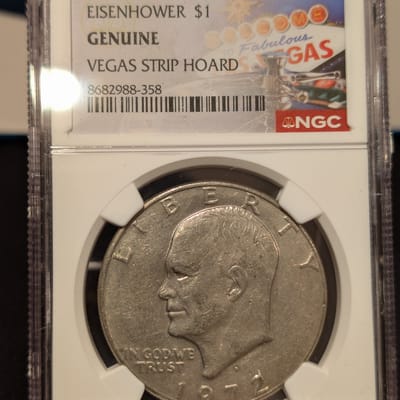 1971 Ike NGC Vegas Strip Hoard - additional view