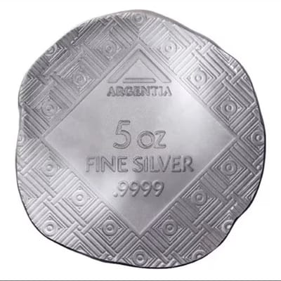 Argentia 5 oz silver coin with gift box‼️ 999 - additional view