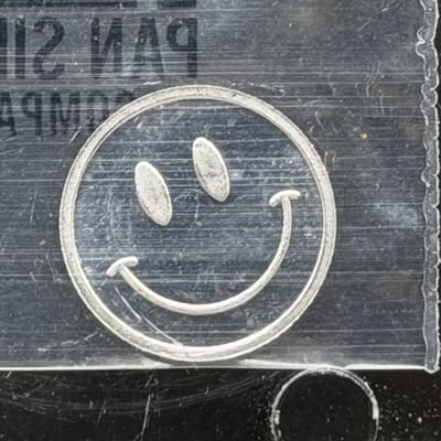 Smiling Face ~ Silver 1g by Pan Silver