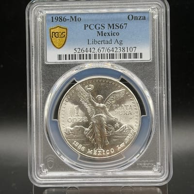 1986 Libertad PCGS MS67