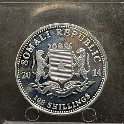 2014 Somali Republic African Elephant 1oz - additional view