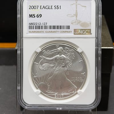 American Silver Eagle 2007 NGC MS69