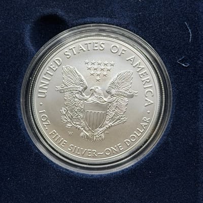 2019-W American Eagle Silver Uncirculated OGP/Box - additional view