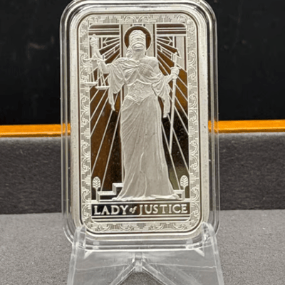 Pamp Lady of Justice 1oz in Capsule