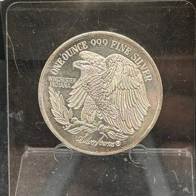 NEAR SPOT Silver 1oz 999 Walking Lib Tribute - additional view