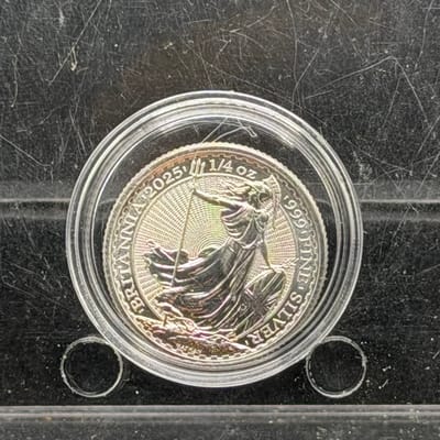 2025 Britannia 1/4oz Silver Round
