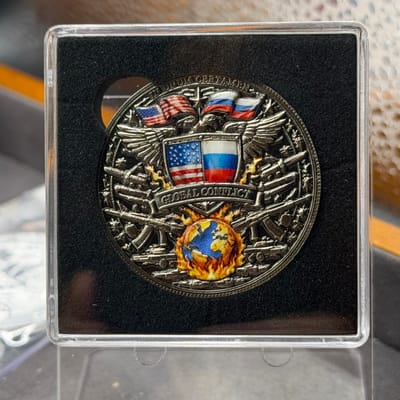 USA vs Russia Copper 1oz Colorized - additional view
