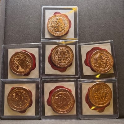 Intaglio Seven Deadly Sins Series .999 fine copper