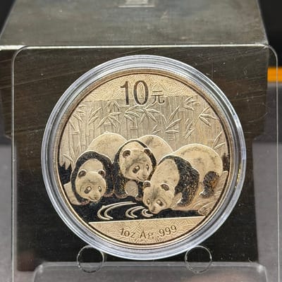 2013 China Silver Panda Coin 10Y 1 oz