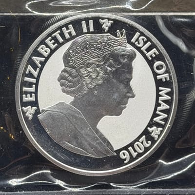 2016 Isle of Man - 1 oz Silver - Angel - Rev Proof - additional view