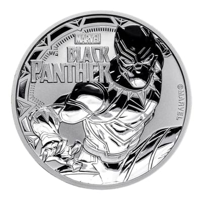 2018 Tuvalu 1oz .9999 Silver Marvel Black Panther