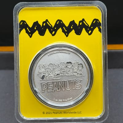Peanuts® Sally Brown 1 oz Colorized Silver Round - additional view