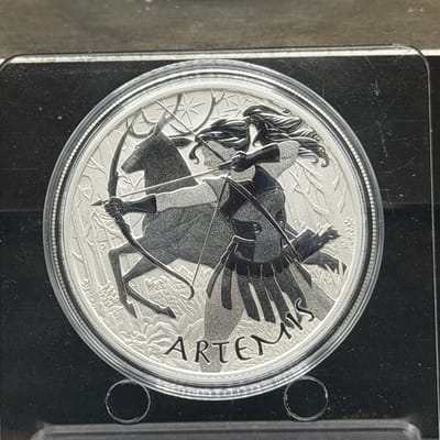 ARTEMIS SILVER 1oz ~ GODS OF OLYMPUS BU
