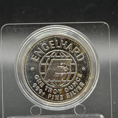 1983 Engelhard Prospector 1oz Silver Rd ~ Key Date - additional view