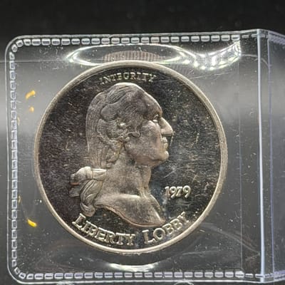 Liberty Lobby 1979 Silver 1oz Vintage Round