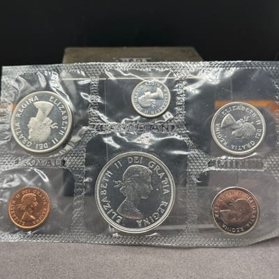 1964 Canada Silver Proof Set 6 Coins RCM ~ 1.1oz! - additional view