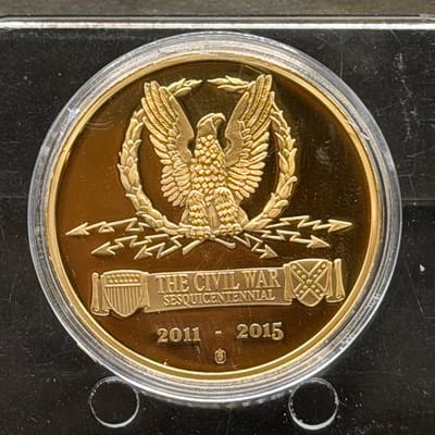Copper/24Gold Covered 1oz: Appomattox Cival War - additional view