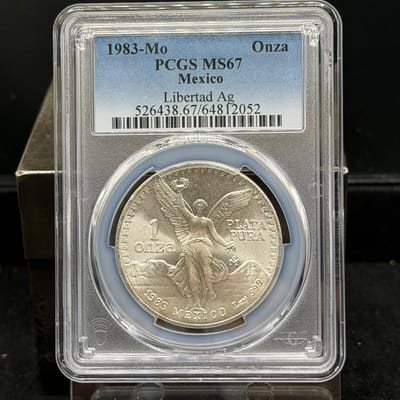 1983 Libertad 1oz PCGS MS67
