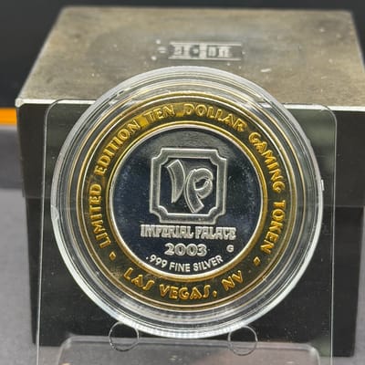 Casino Silver Strike 0.6oz ~ Imperial Palace 2003 - additional view