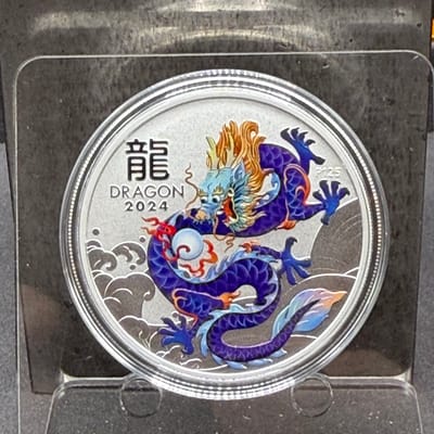 2024 Purple Lunar Year of the Dragon 1oz