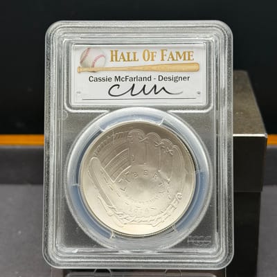 2014P Baseball Hall of Fame Silver Dollar NGC MS70 - additional view