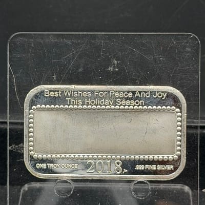 Santa Claus ~ Christmas Silver Bar 1oz 999 - additional view