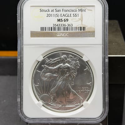 American Silver Eagle 2011 S NGC MS69