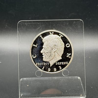 Bill Clinton Silver Round ~ ASE Tribute