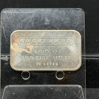 Engelhard Vintage Horizontal 1oz ~ Frosted Back