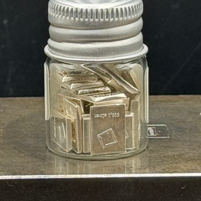 25 x 1 gram Silver Valcambi Bar in Jar - additional view