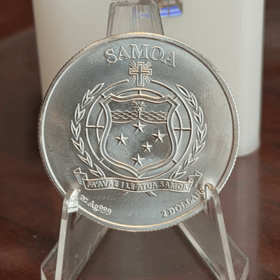 Near Spot: 2023 1 oz Samoa John Mercanti Eagle - additional view