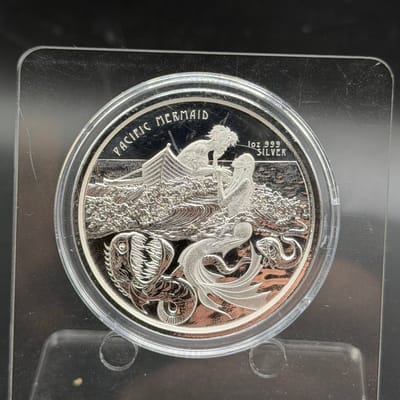 2021 Samoa 2 Tala 1oz Silver Pacific Mermaid 