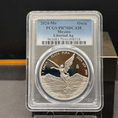 2024 Proof Libertad 1 Onza 1 oz ~ PCGS PR70 DCAM