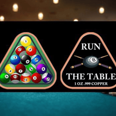 Run the Table 1 oz Colorized Copper Triangle