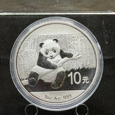 2014 Panda Silver Coin in Capsule